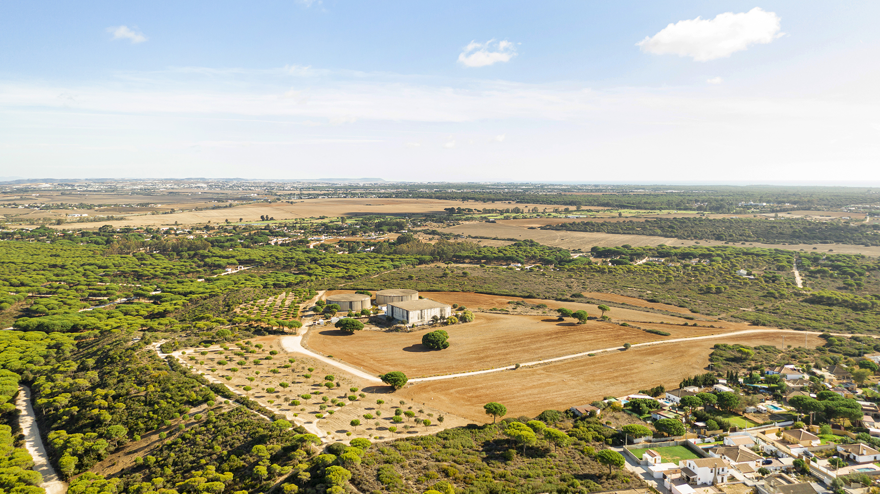 Terrain de 1000m2 en bordure de goudron