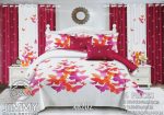Draps de trois places avec rideaux assortis